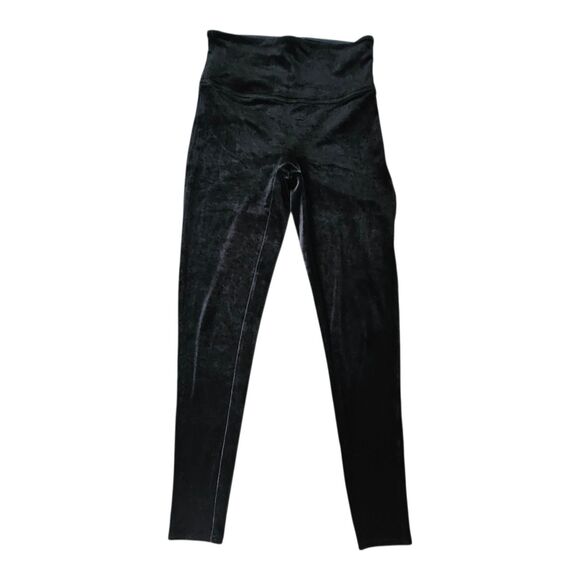 SPANX Velvet Leggings Black Women’s Medium Holiday Party Pants - Picture 1 of 6